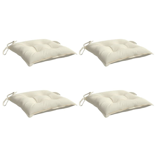 Vidaxl Cojines De Silla De Jardín 4 Uds Tela Oxford Crema 40x40x7 Cm_0