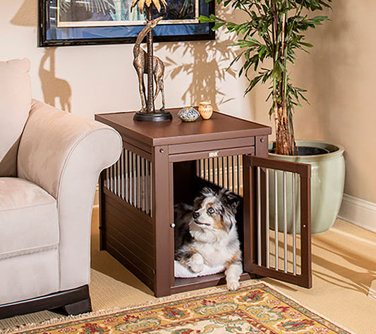Jaula Para Perros Confort Modelo Arkansas - Perrera De Interior - Cuatro Colores Y Tres Tamaños A Elegir Marrón_0