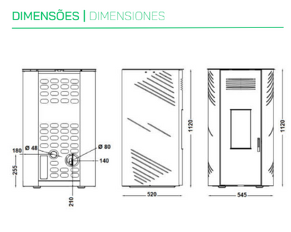 Estufa De Pellets Mekka Modelo Lucy 12_2