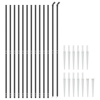Cerca De Alambre Con Pinchos De Anclaje Gris Antracita 1,8x25 M / Vetonek_2