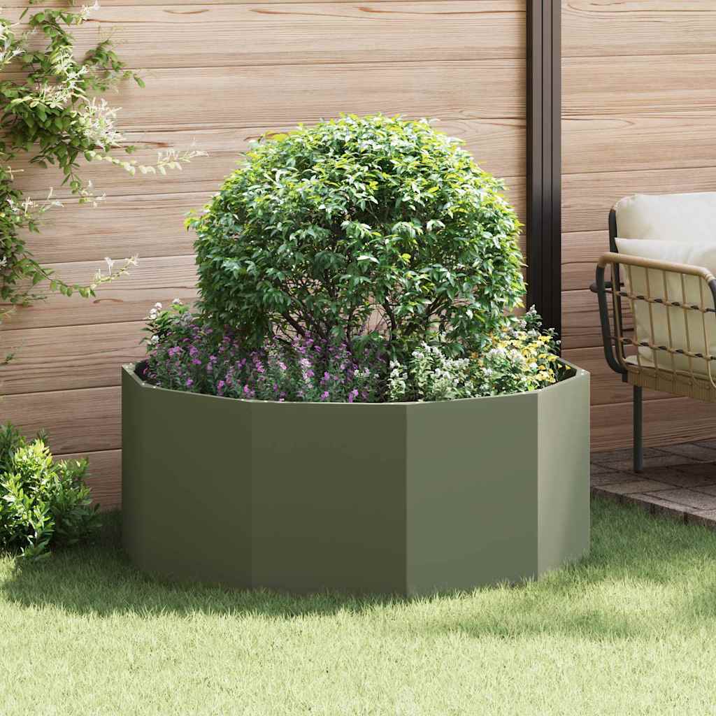 Jardinera Verde Oliva 120 X 120 X 50 Cm Acero_1