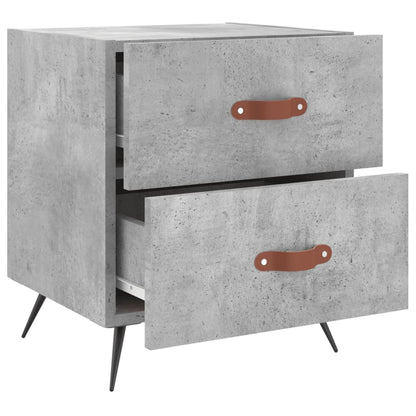 Mesita De Noche Madera Ingeniería Gris Hormigón 40x35x47,5 Cm_1