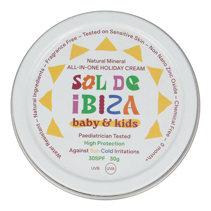 Latita Crema Solar All in one-Bebés 0 meses SPF30 Sol de Ibiza 30 ml