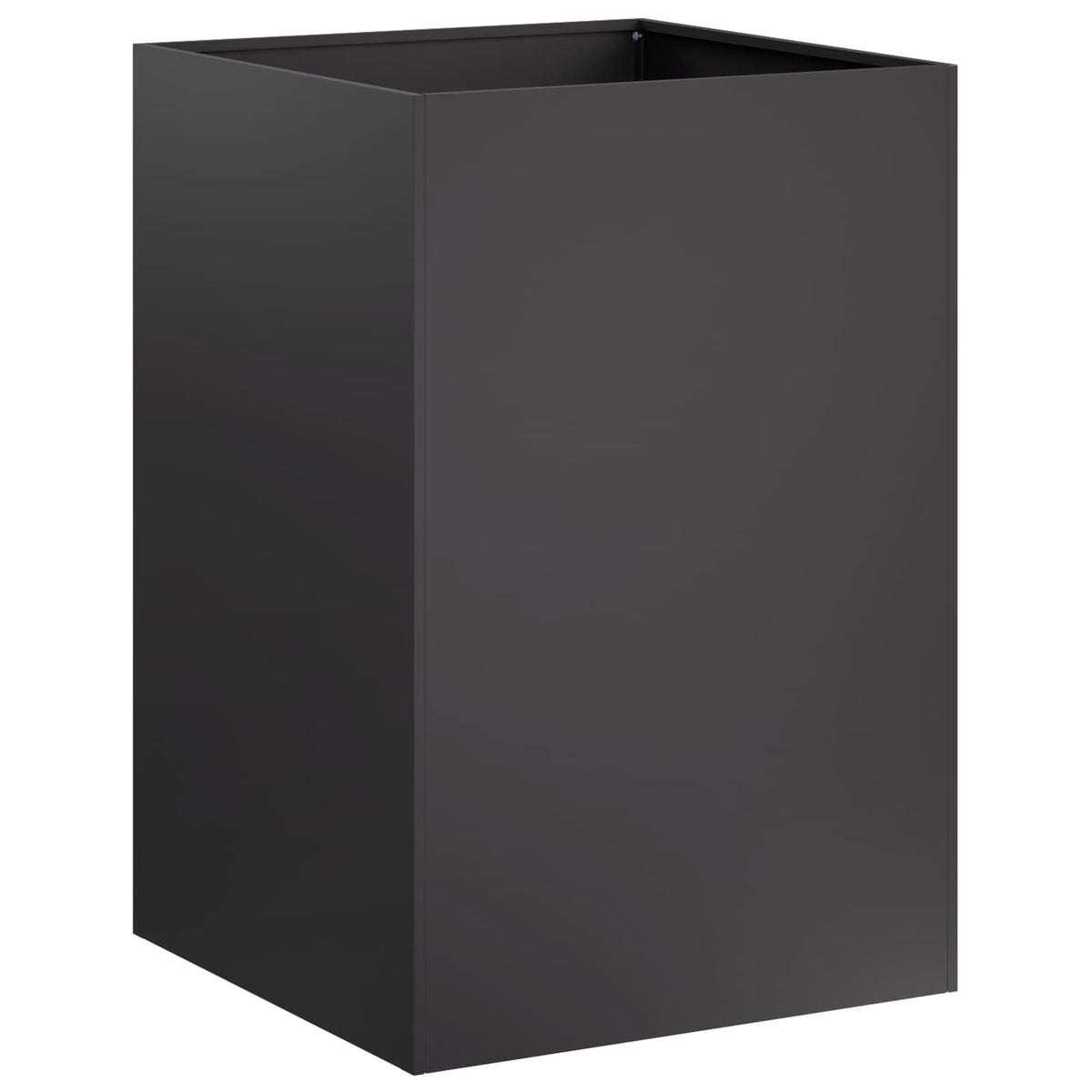 Macetero De Jardín 2 Uds. Negro 50 X 50 X 75 Cm_2