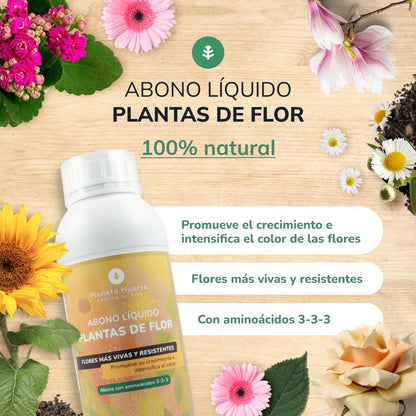 Abono Líquido Plantas de Flor Planeta Huerto 1 l