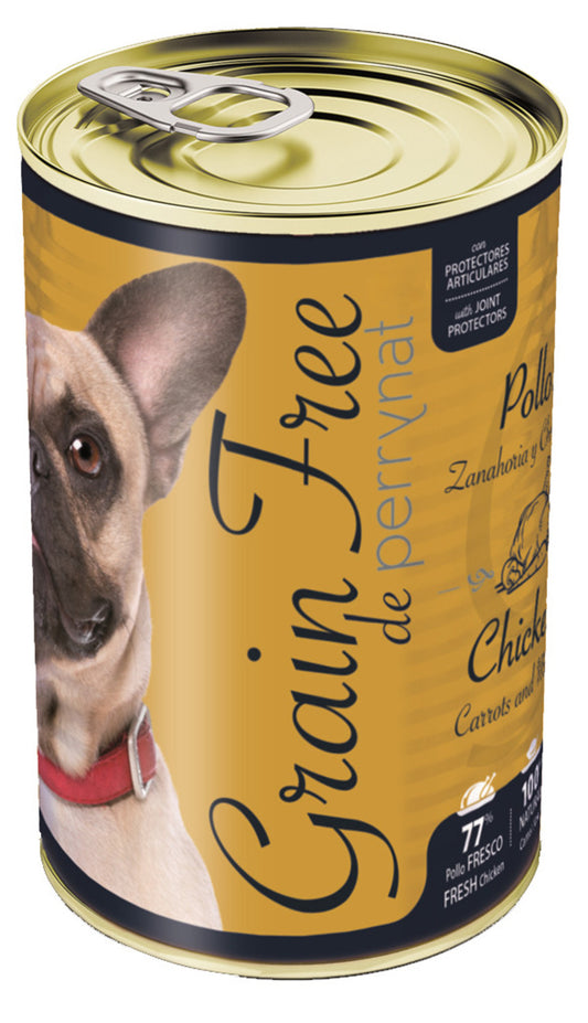 Perrynat Lata Grain Free Pollo 12 Unidades X 400 G_0