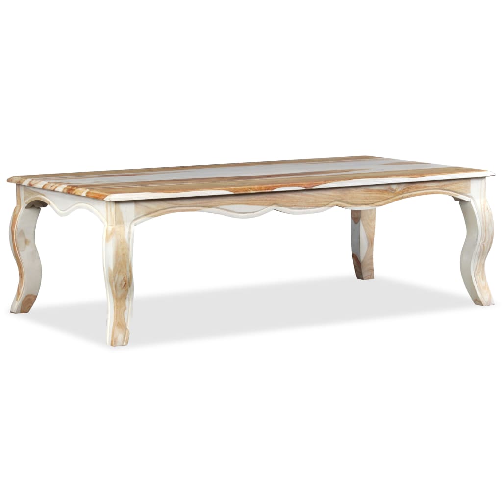 Mesa De Centro De Madera Maciza De Sheesham 110x60x35 Cm_3