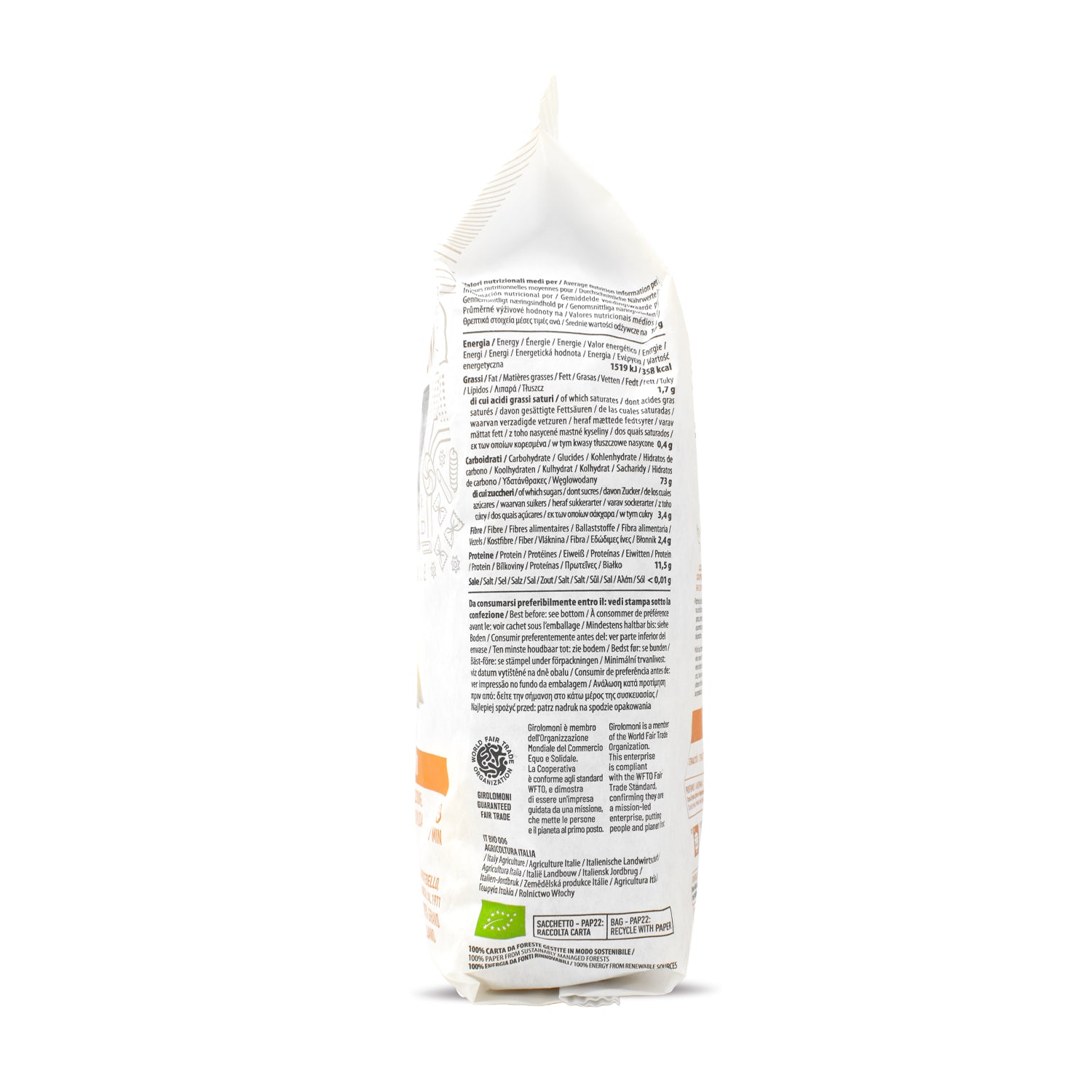 Penne rigate de trigo bio Girolomoni 500g