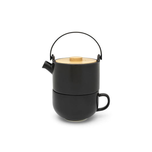 Bredemeijer Tea-for-one Umea Negro Con Tapa De Bambu 142008_0