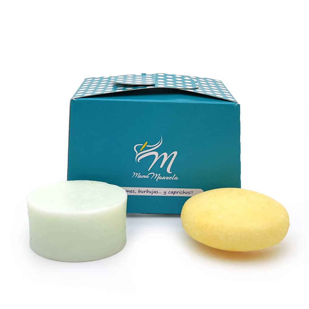 Pack Champú Sólido Con Sales Del Mar Muerto + Acondicionador Sólido De Espirulina - Ideal Para El Cabello Graso_0