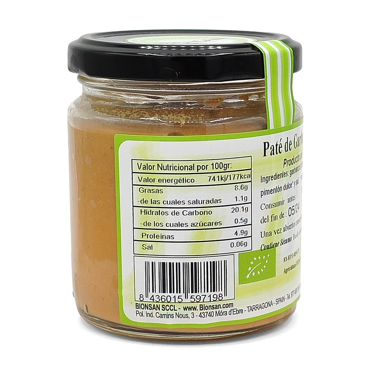 Hummus De Garbanzos Eco Bionsan 210gr_1
