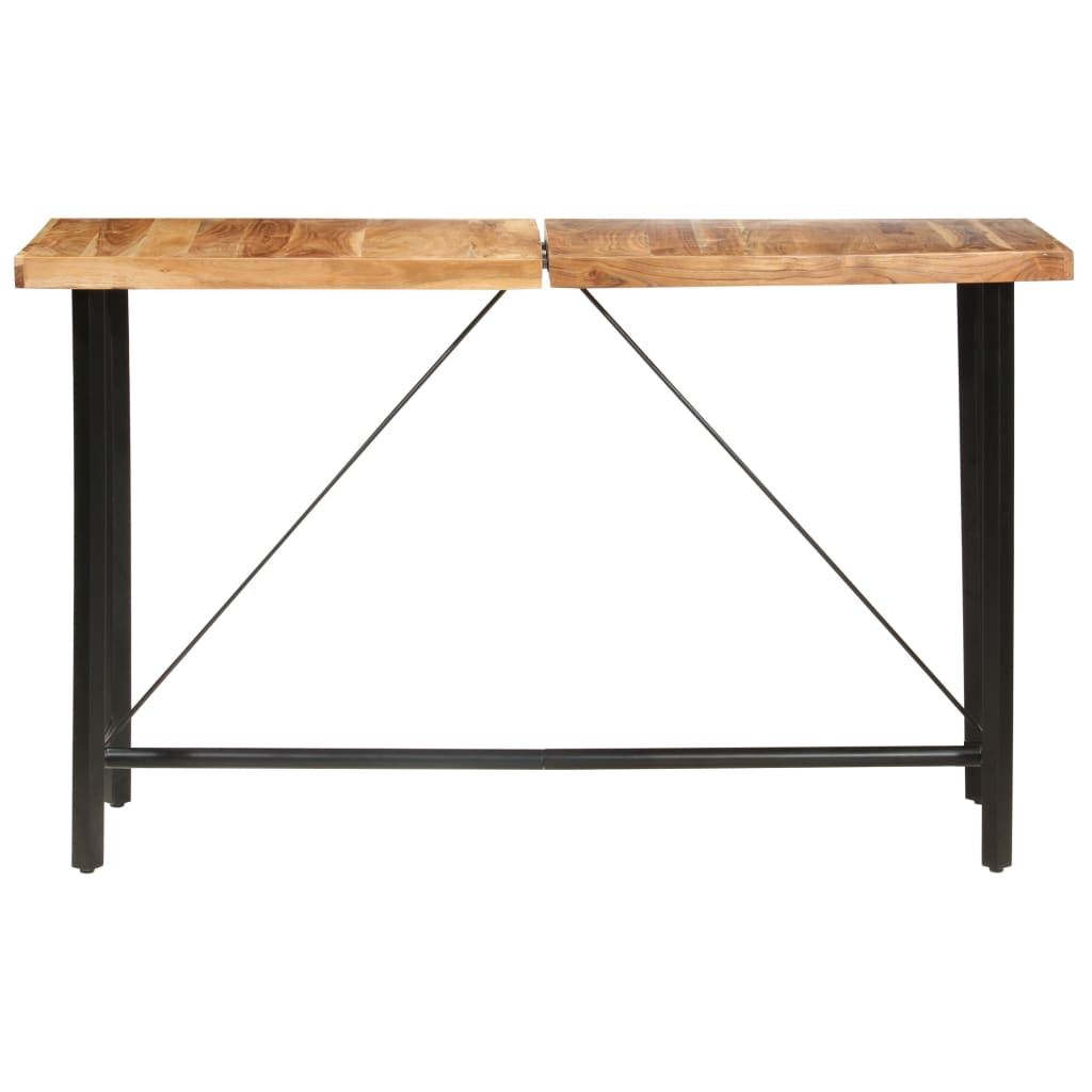 Mesa Alta De Cocina De Madera Maciza De Acacia 180x70x107 Cm_0