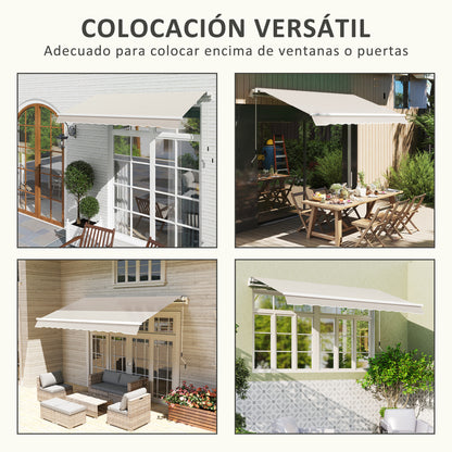 Outsunny Techo De Repuesto Para Toldo 2,8x2,5 M Con Protección Uv 50+ Crema_5