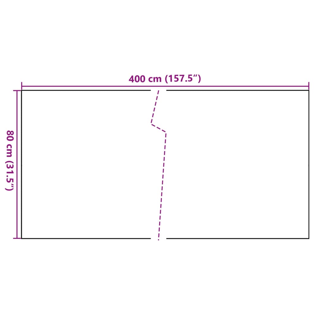 Toldo Para Balcón Ratán Sintético Marrón Claro 400x80 Cm / Vetonek_4