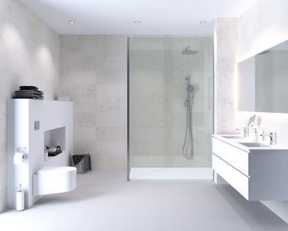 Aqua-step- All In One - Paneles De Pared A Prueba De Agua Y Panel De Sueloe  - French Limestone  - 6 Paneles (2,34m²)