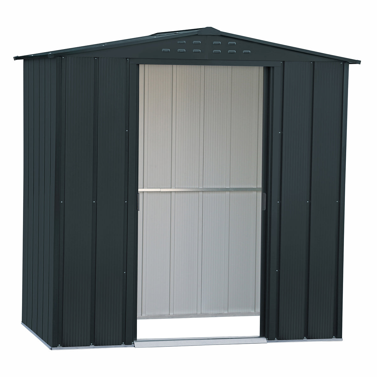 Caseta Jardín Top Atenea 6×4 Metal Gris Antracita_1