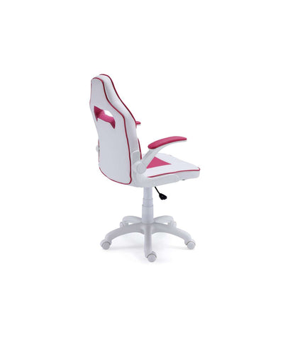 Sillón Gamer Neo Sport W De Oficina O Estudio En Símil Piel Blanco/rosa, 98/108 Cm(alto)60 Cm(ancho)60 Cm(largo)_3