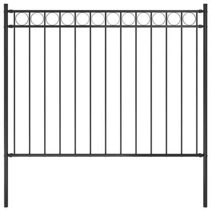 Valla De Jardín Acero Negro 1,7x1,2 M / Vetonek_1