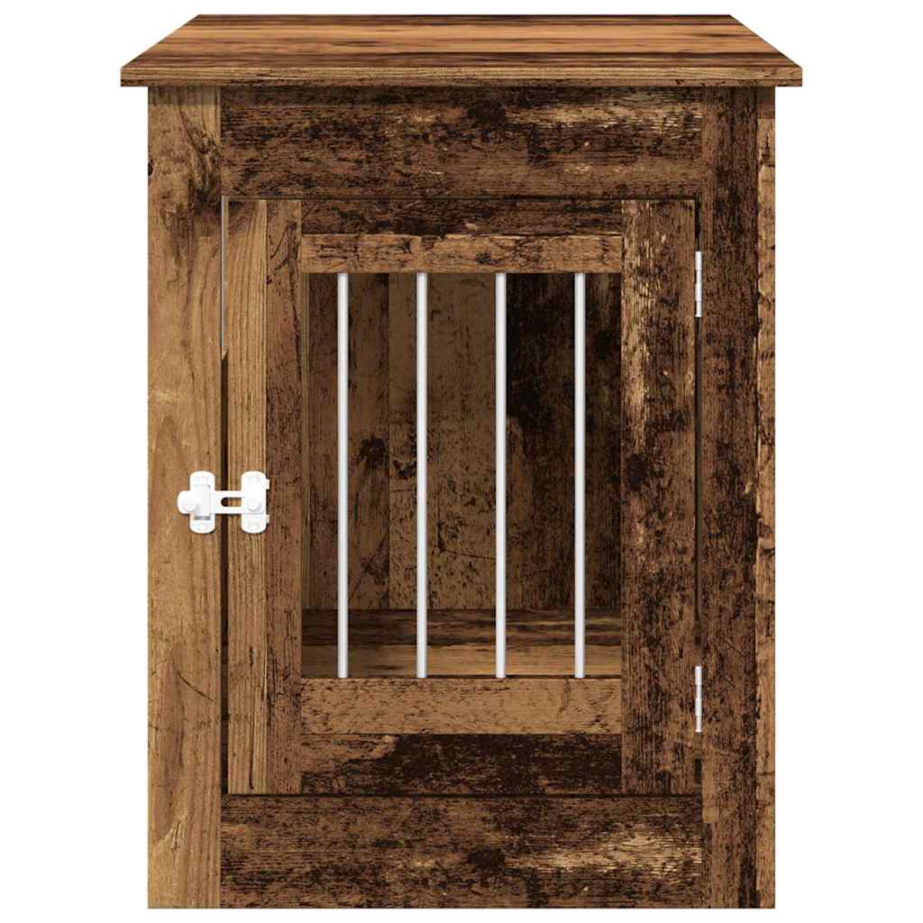 Jaula Para Perros Madera De Ingeniería Madera Vieja 55x80x68 Cm_3
