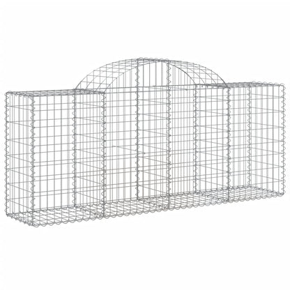 Cestas De Gaviones 50 Uds Forma De Arco Hierro 200x50x80/100 Cm_2