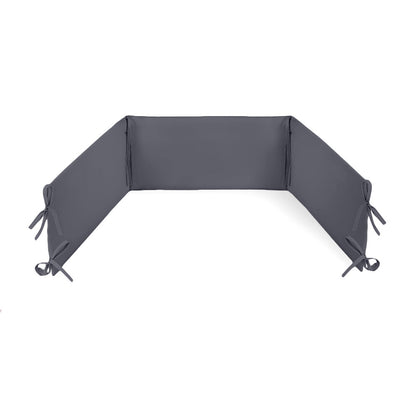 Chichonera Para Cuna 180x30 Algodón Gris Grafito