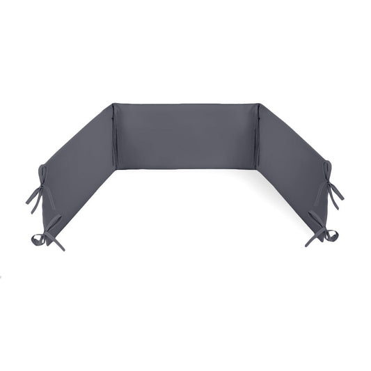 Chichonera Para Cuna 180x30 Algodón Gris Grafito