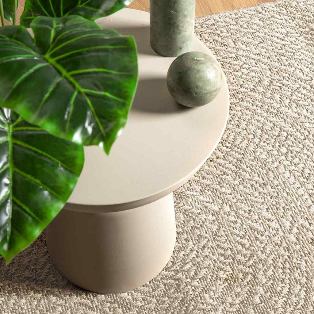 Vidaxl Alfombra Zizur Apariencia Yute Interior Exterior Crema_1