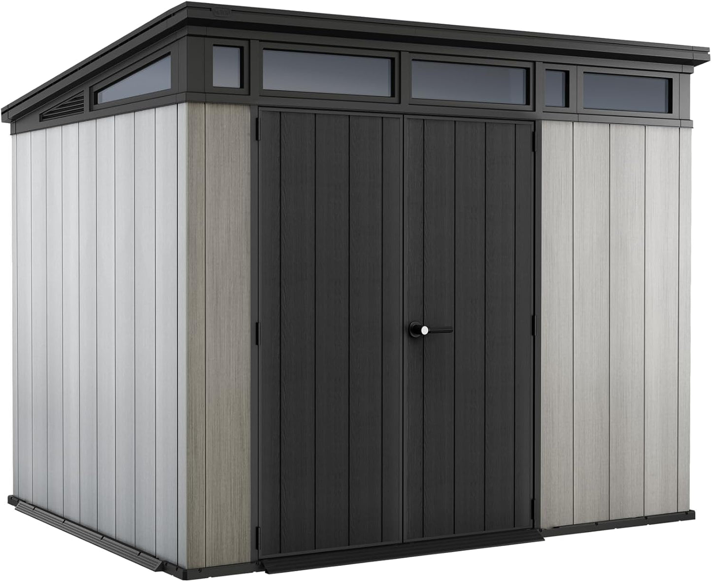 Keter Caseta Artisan 9x7: Almacenamiento Exterior, Resina, Efecto Madera._0