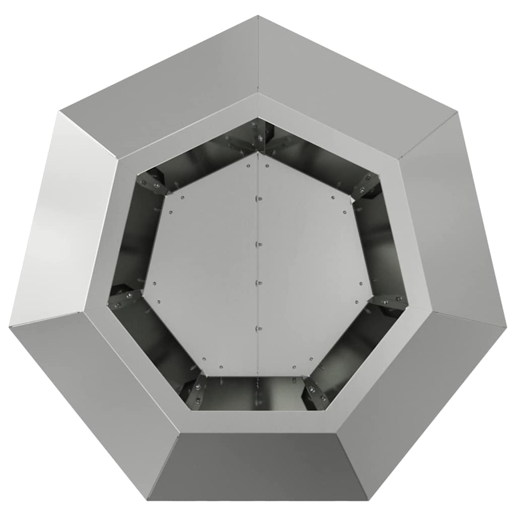 Jardinera Plateado 50 X 50 X 40 Cm Acero Galvanizado_5