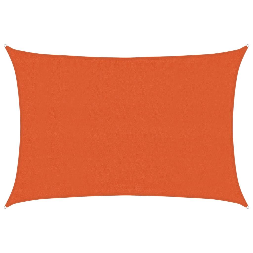 Vidaxl Toldo De Vela Naranja Hdpe 160 G/m² 3,5x4,5 M_0