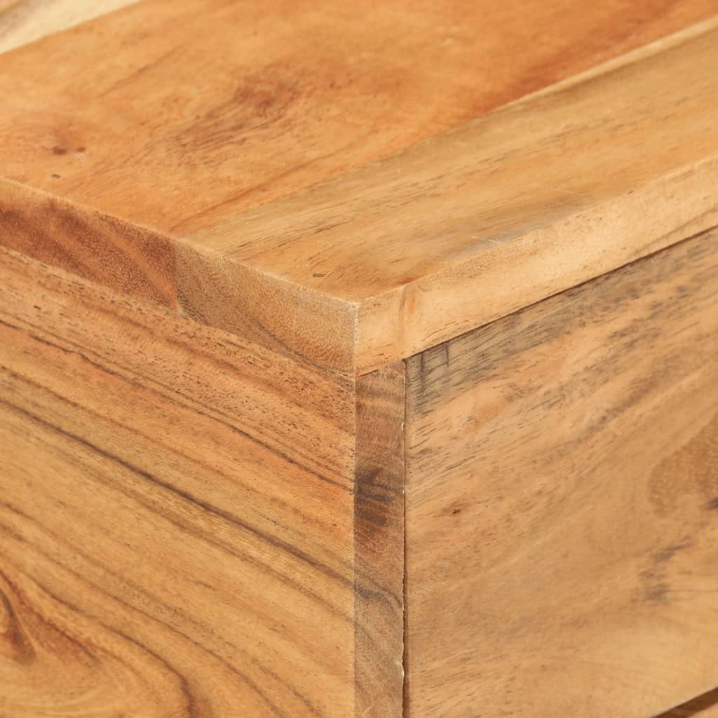 Mesa Auxiliar Forma De U Madera Maciza De Acacia 45x30x61 Cm_3