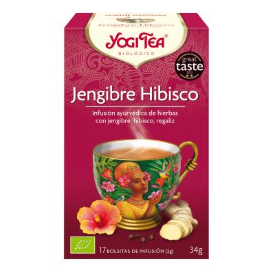 Yogi Tea BIO Jengibre Hibisco, 17 bolsitas