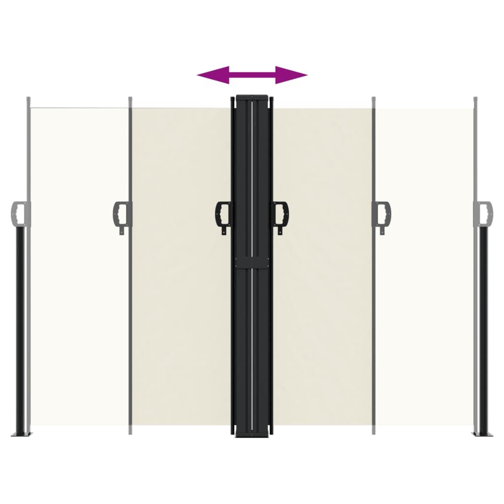 Vidaxl Toldo Lateral Retráctil Crema 180x1200 Cm_4