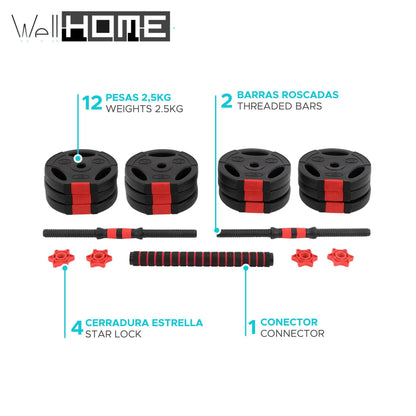 Well Home Set Surtido De Mancuernas_1