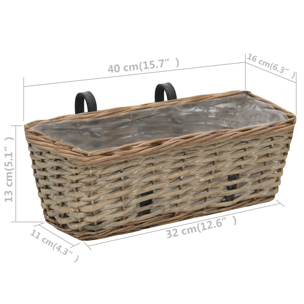 Jardinera De Balcón Con Forro Pe 40 Cm 2 Unidades_5