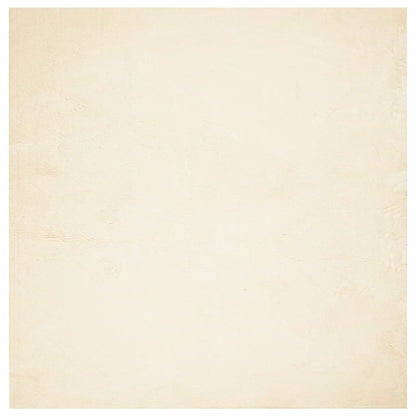 Vidaxl Alfombra De Pelo Corto Suave Lavable Huarte Crema 240x240 Cm_0