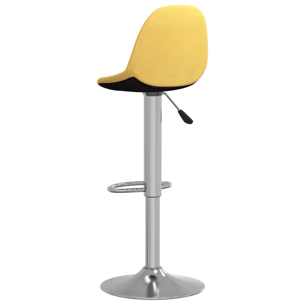 Taburetes De Cocina 2 Unidades Tela Amarillo Mostaza_3