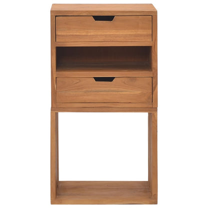 Mueble De Almacenaje Madera Maciza De Teca 40x30x76 Cm_2