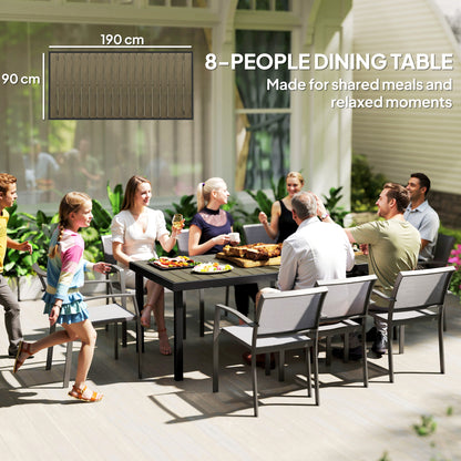 Outsunny Mesa De Comedor Exterior De Aluminio_3