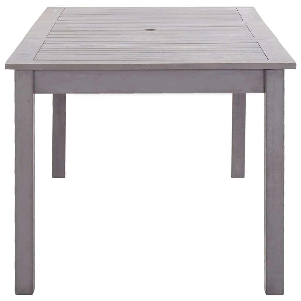 Vidaxl Set De Comedor De Jardín 7 Piezas Madera Maciza De Acacia Gris_4