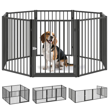 Pawhut Parque Para Perros De 8 Paneles_0