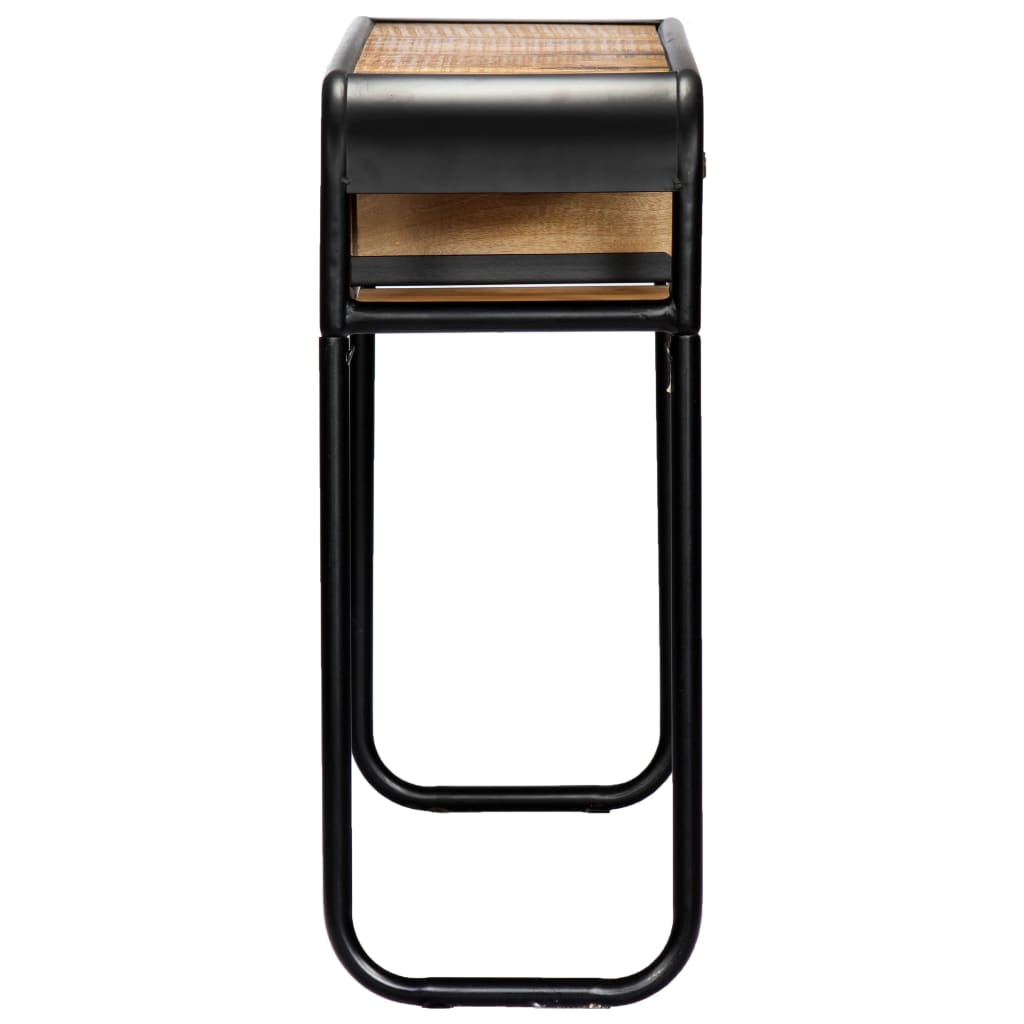 Mesa Consola De Madera Maciza De Mango 118x30x75 Cm_2