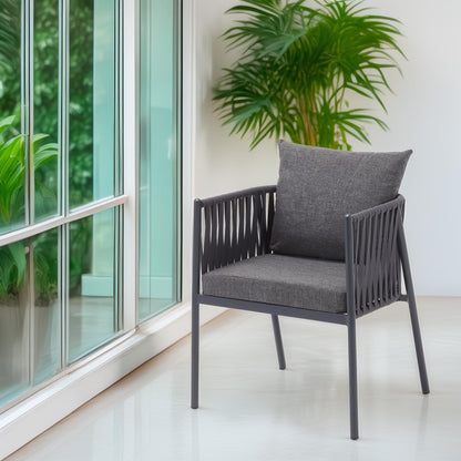 Silla Macka Antracita Para Exterior - Estilo Contemporáneo 65x65x140cm - Well Home_2