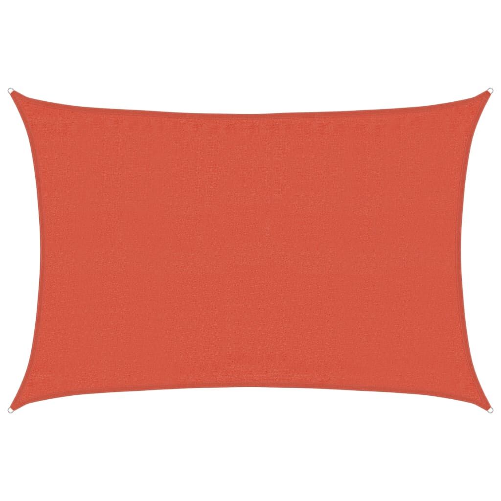 Vidaxl Toldo De Vela Rectangular Hdpe Terracota 160 G/m² 3,5x4,5 M_0