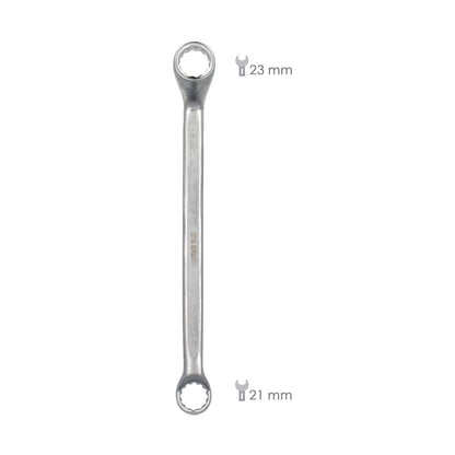 Llave Estrella Acodada Plus Acero Cromo Vanadio 21x23 Din 838. Llave Doble Boca Acodada, Llave Fija Estrella Acodada_1