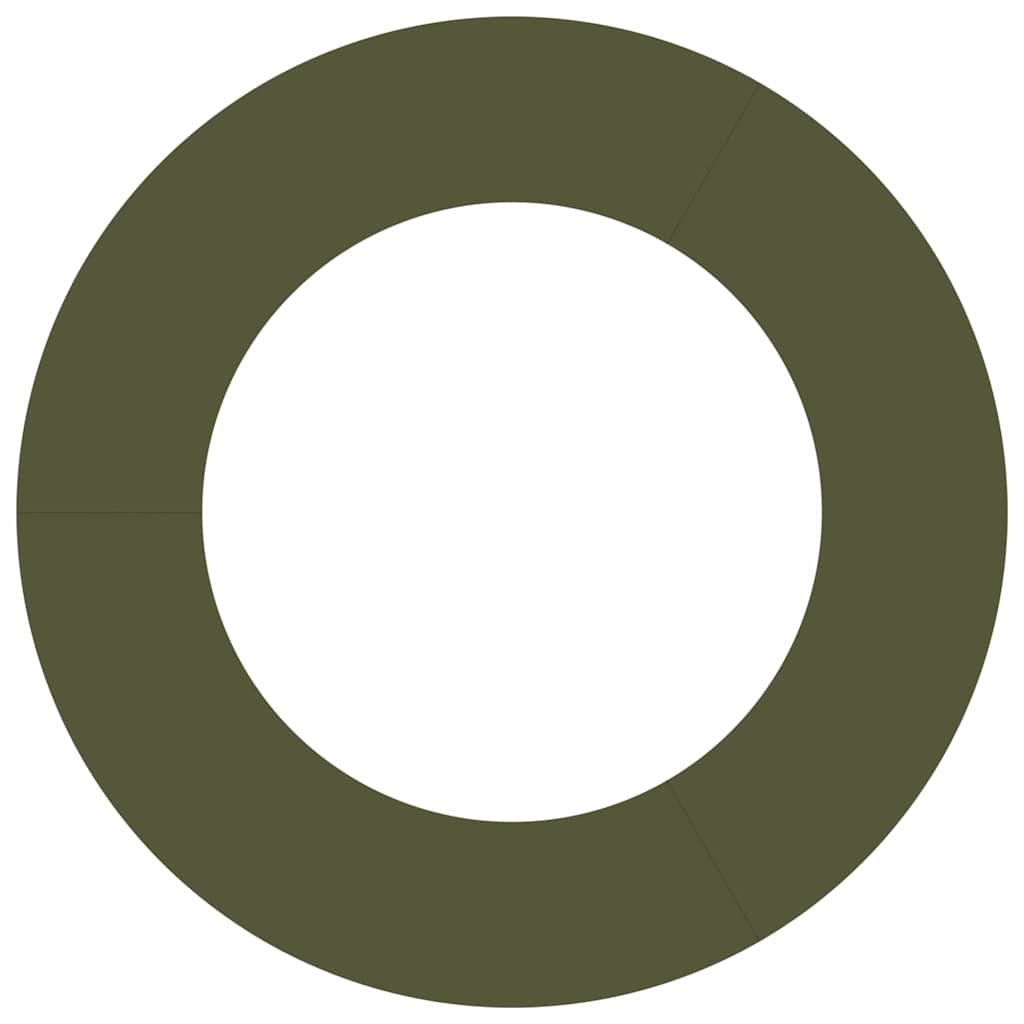 Adecuado Para Anillos De Árbol Plano 5 Uds. Verde Oliva Acero_4
