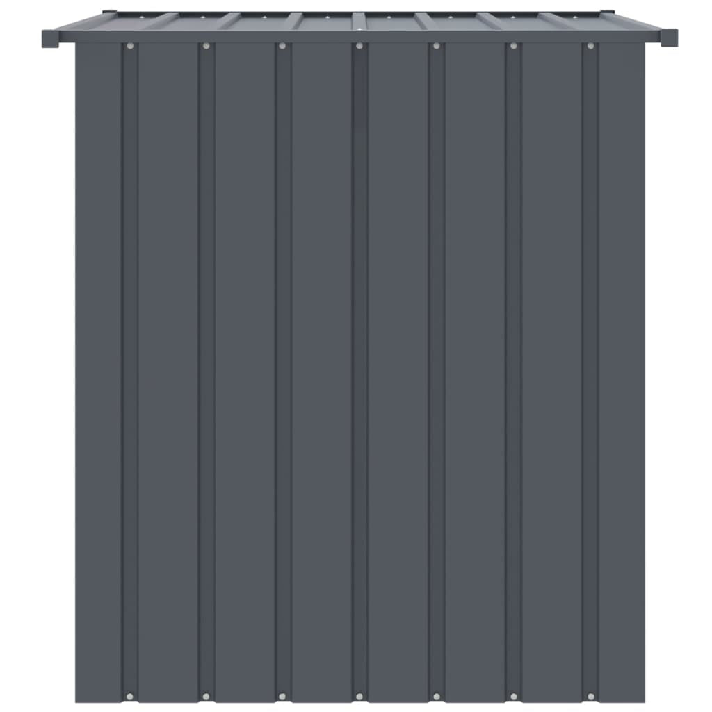 Vidaxl Caseta Perros Con Tejado Acero Galvanizado Negro 110x103x109 Cm_3