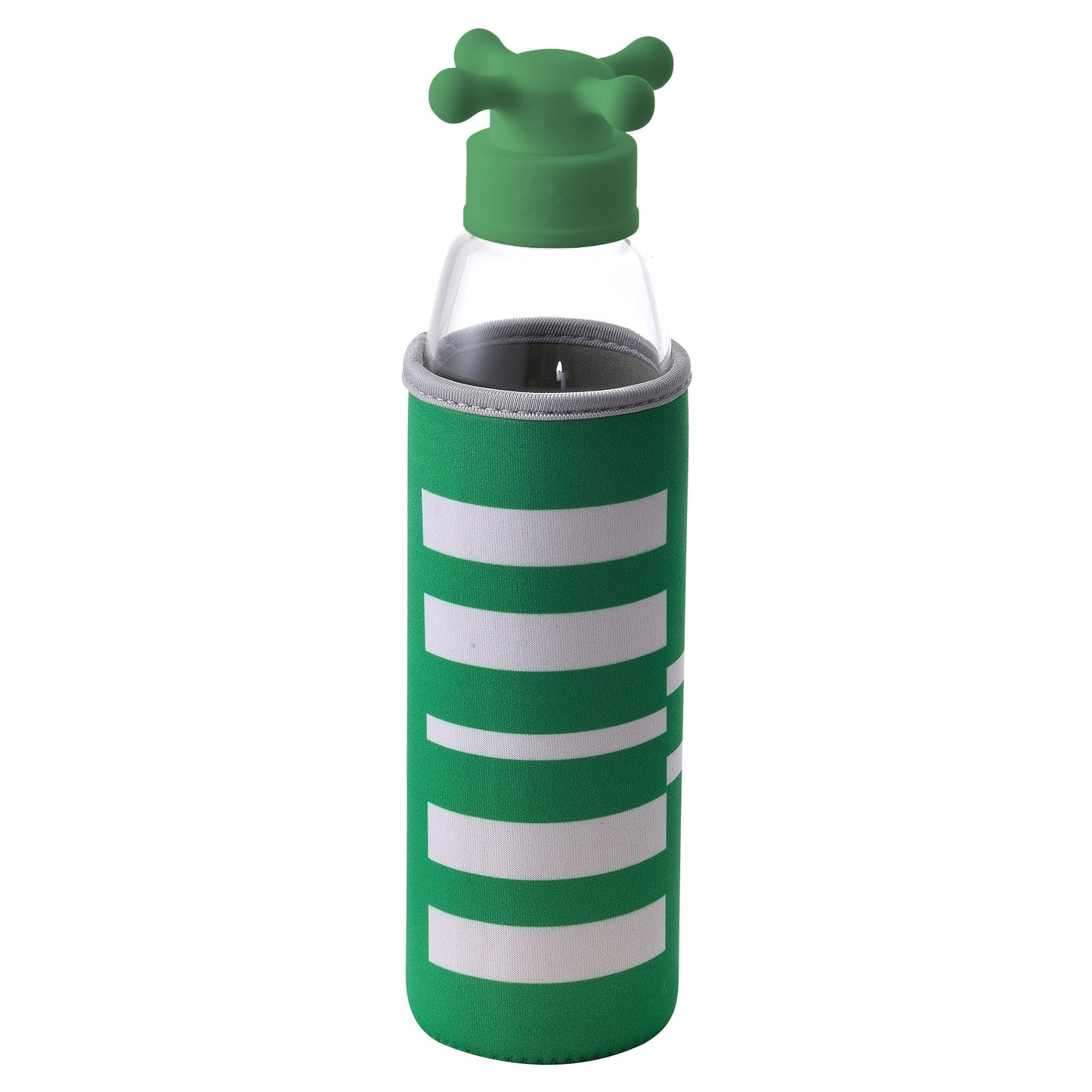 Botella De Agua 500ml Borosilicato Funda Verde Y Tapa De Grifo Rainbow Be_0
