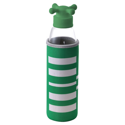 Botella De Agua 500ml Borosilicato Funda Verde Y Tapa De Grifo Rainbow Be_0