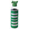 Botella De Agua 500ml Borosilicato Funda Verde Y Tapa De Grifo Rainbow Be